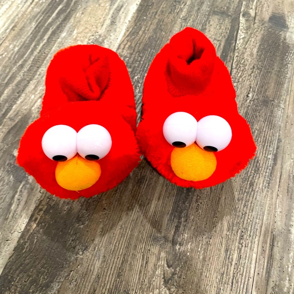 Elmo slippers - toddler 3/4